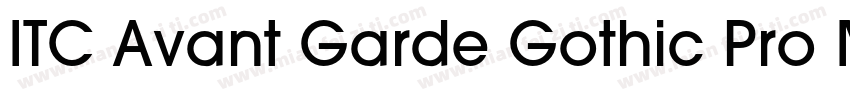 ITC Avant Garde Gothic Pro Medium字体转换